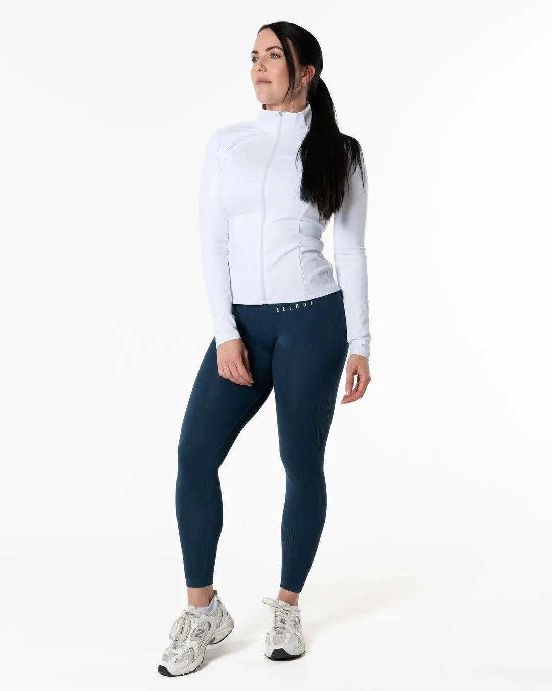 Slipstream Seamless Tights - Petrolblå